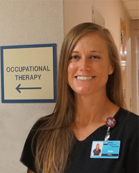 Kate Gaudet, OT, occupational therapist at Pershing Health System in Brookfield, Missouri.